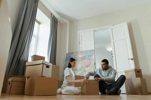 tenants with moving boxes